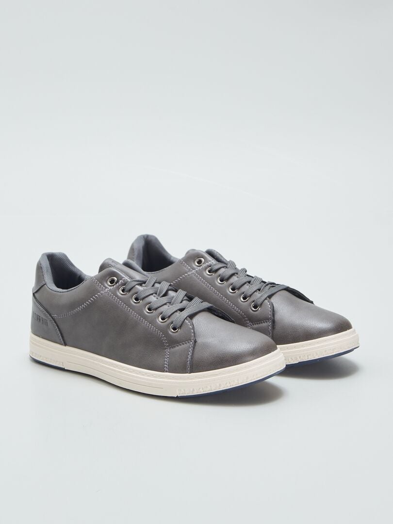ZAPATILLAS CASUAL DE MATERIAL SINTéTICO  GRIS