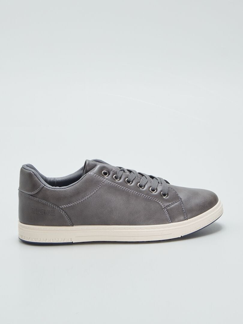 ZAPATILLAS CASUAL DE MATERIAL SINTéTICO  GRIS