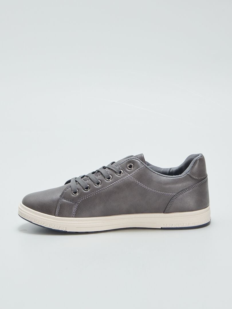 ZAPATILLAS CASUAL DE MATERIAL SINTéTICO  GRIS
