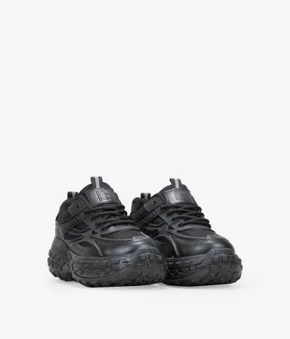 Zapatillas con plataforma negras estilo deportivo