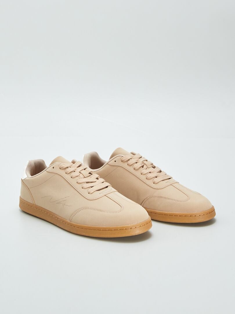 ZAPATILLAS DEPORTIVAS BAJAS  BEIGE