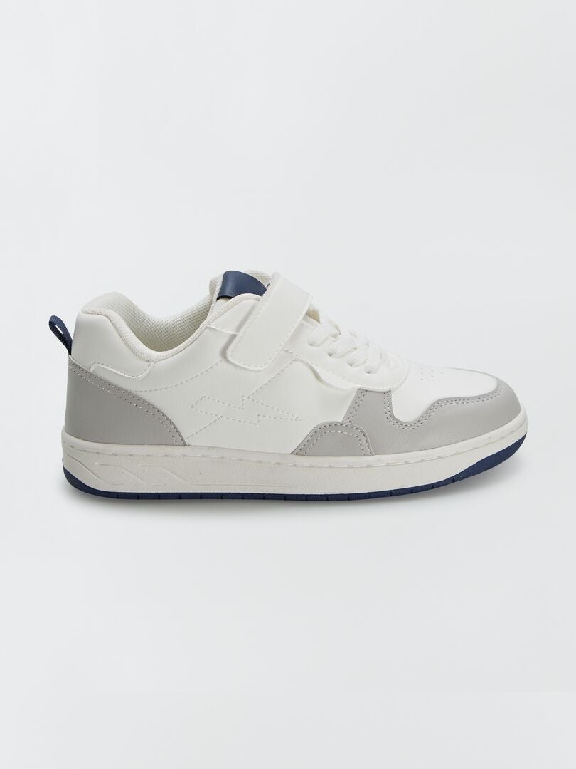 ZAPATILLAS DEPORTIVAS DE VELCRO + CORDONES ELáSTICOS  BLANCO