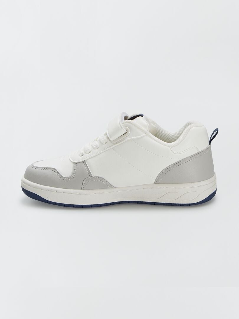 ZAPATILLAS DEPORTIVAS DE VELCRO + CORDONES ELáSTICOS  BLANCO