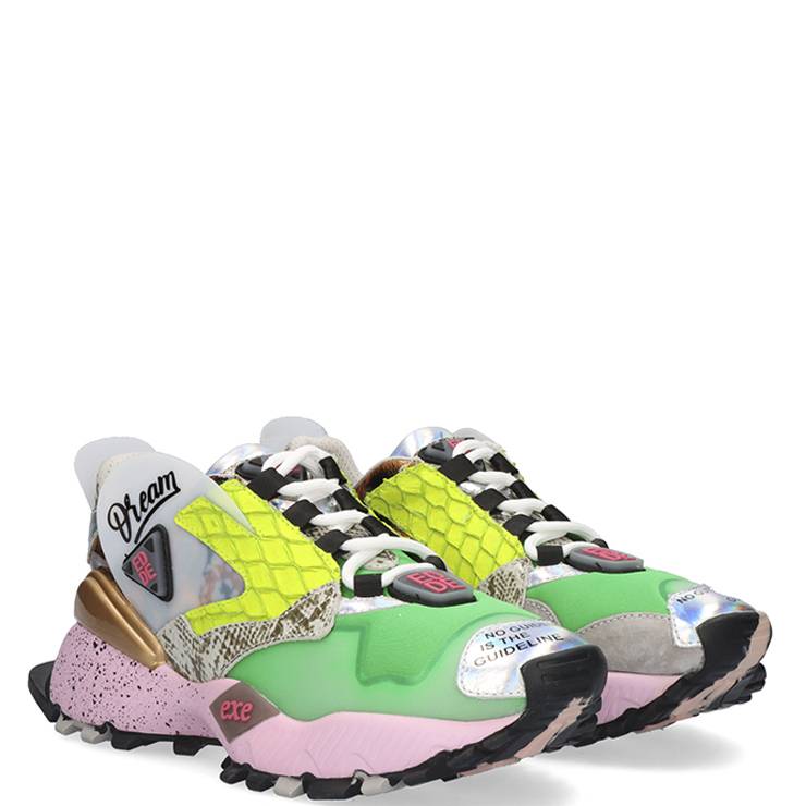 ZAPATILLAS EXE 9283 GREEN PINK