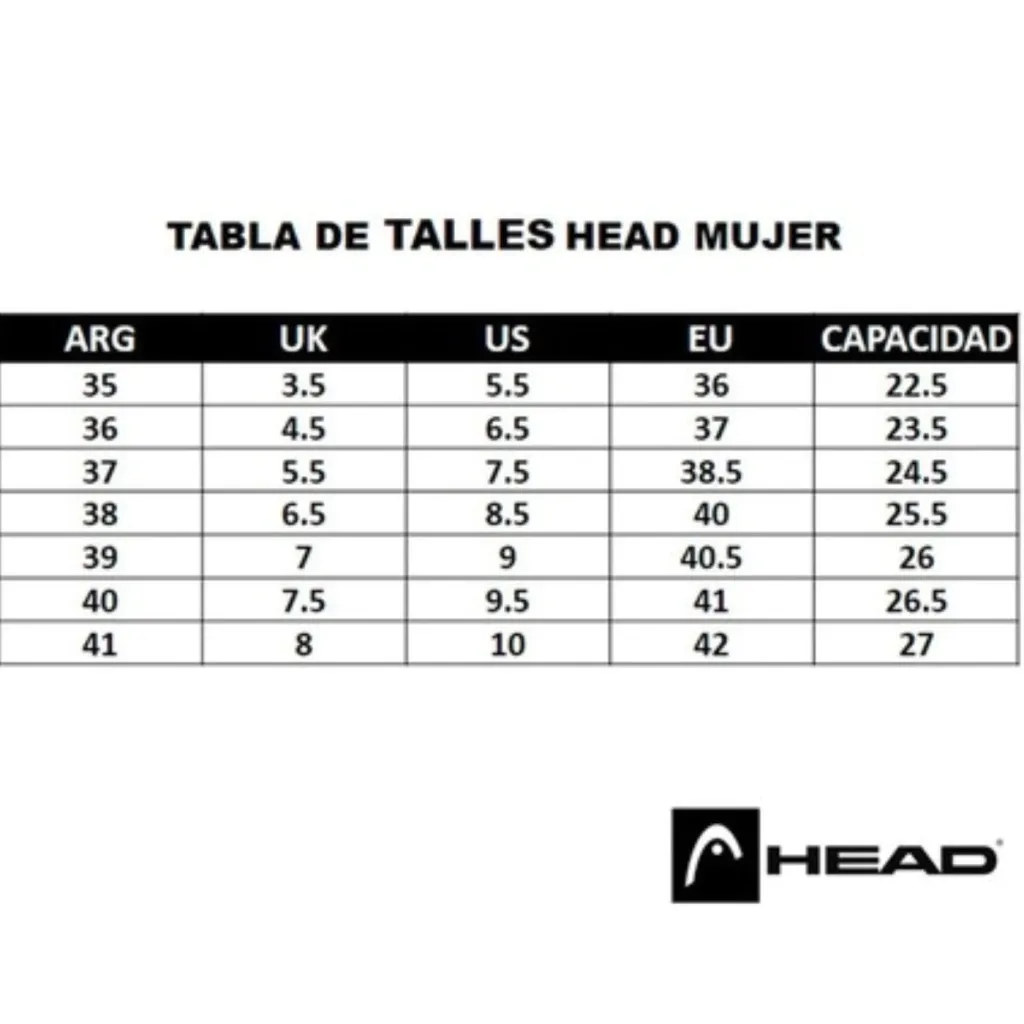 ZAPATILLAS HEAD MUJER TENIS PADEL  ENTRENAMIENTO BL/AQ