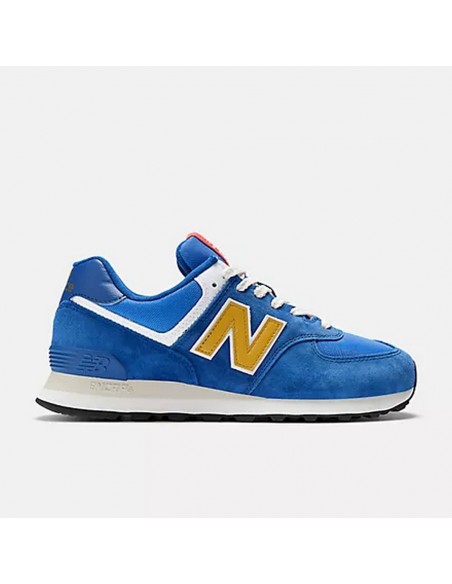 ZAPATILLAS NEW BALANCE U574 AZULES Y AMARILLAS  ECOOL