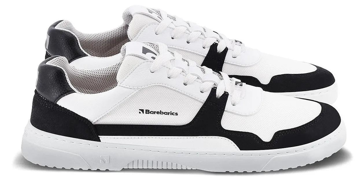 ZAPATOS BAREBARICS ZING  WHITE & BLACK
