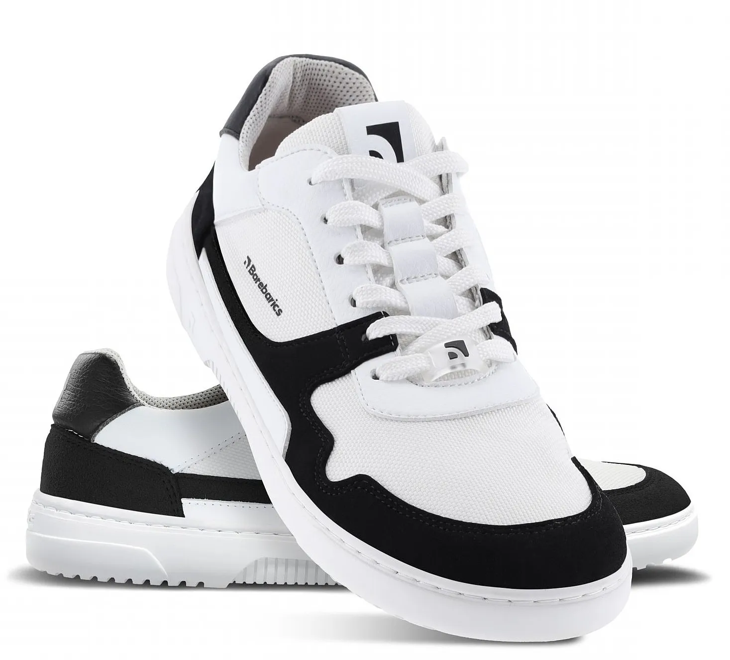 ZAPATOS BAREBARICS ZING  WHITE & BLACK