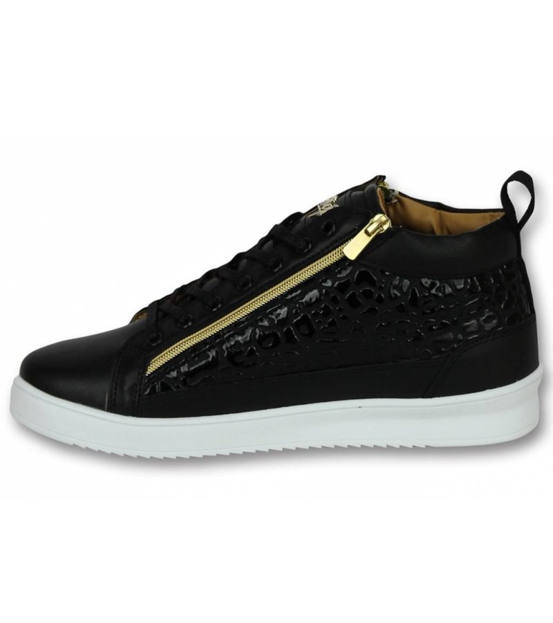 ZAPATOS DE HOMBRE  ZAPATILLAS HOMBRE CROC NEGRO DORADO  NEGRO