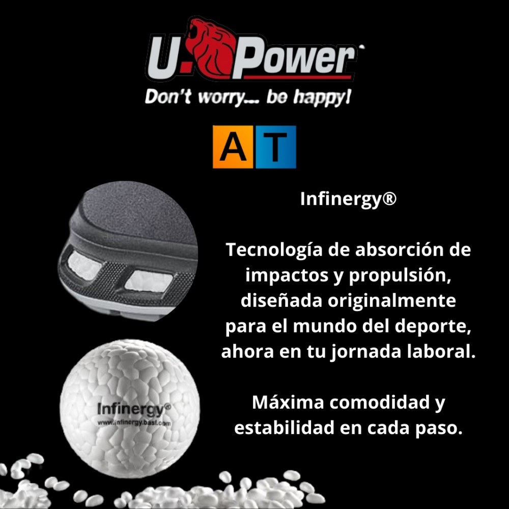 ZAPATOS DE SEGURIDAD UPOWER RED LION PUSH S1P SRC ESD