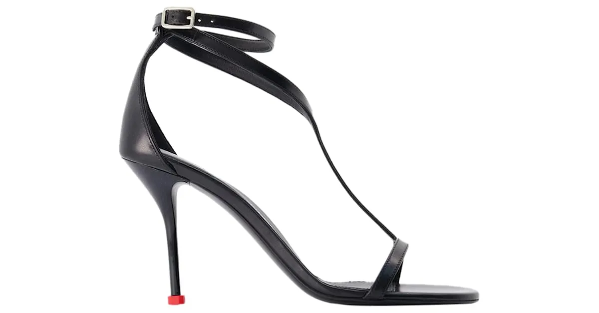 ZAPATOS HARNESS  ALEXANDER MCQUEEN  CUERO  NEGRO 