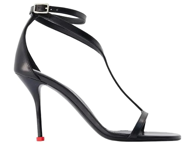 ZAPATOS HARNESS  ALEXANDER MCQUEEN  CUERO  NEGRO 