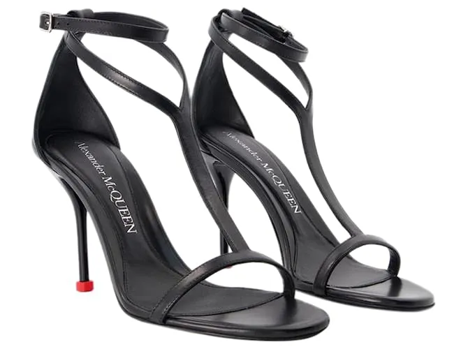 ZAPATOS HARNESS  ALEXANDER MCQUEEN  CUERO  NEGRO 