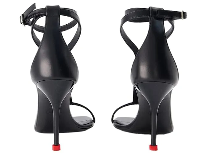 ZAPATOS HARNESS  ALEXANDER MCQUEEN  CUERO  NEGRO 