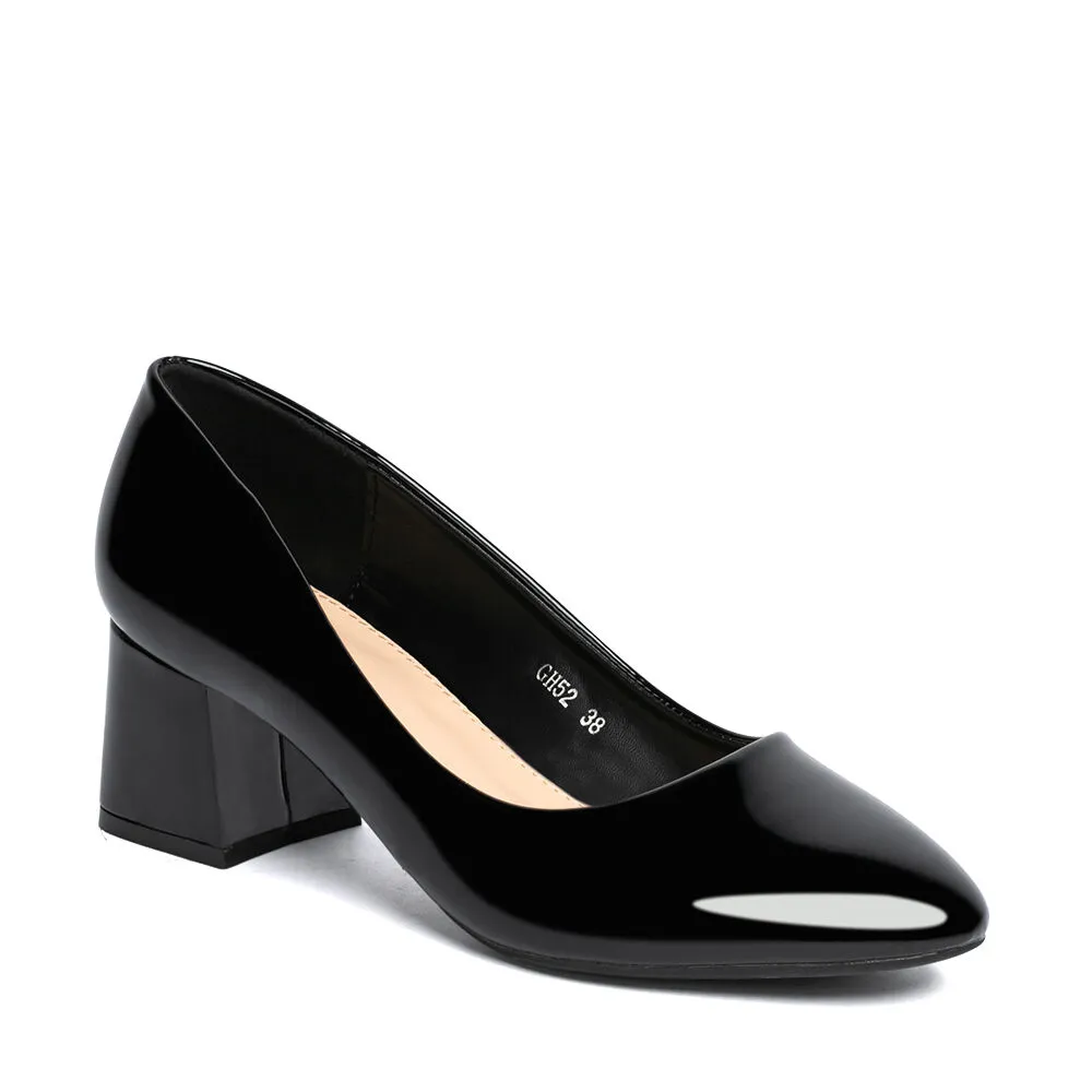 Zapatos Taco Negro Oficina Weide Gh52