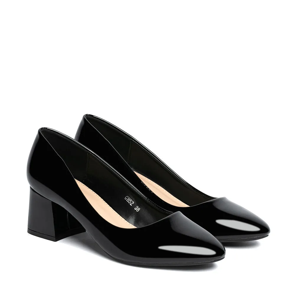 Zapatos Taco Negro Oficina Weide Gh52