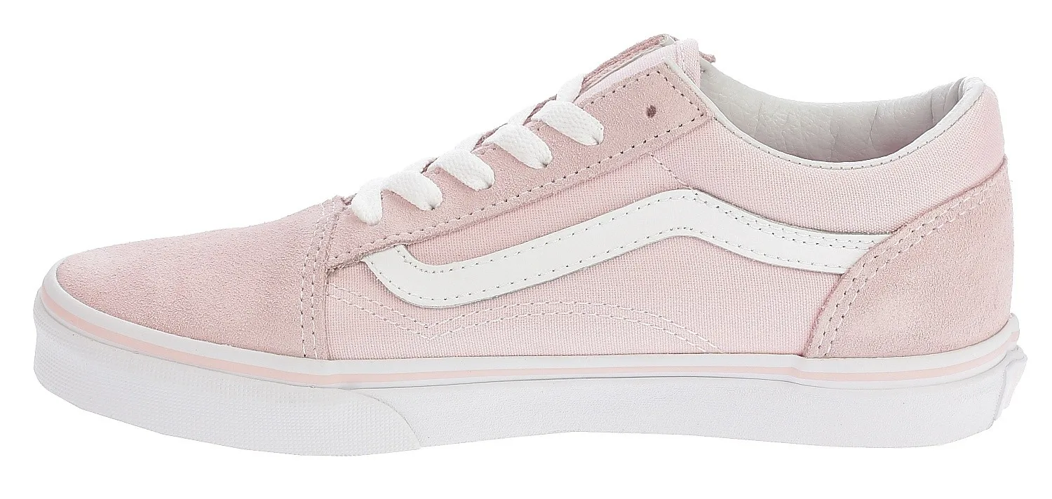 ZAPATOS VANS OLD SKOOL  SUEDE CANVAS/CHALK PINK/TRUE WHITE  UNISEX JUNIOR