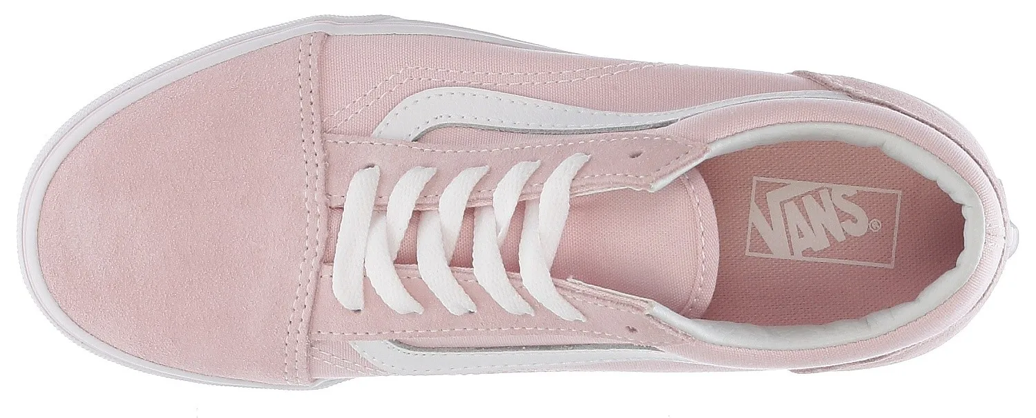 ZAPATOS VANS OLD SKOOL  SUEDE CANVAS/CHALK PINK/TRUE WHITE  UNISEX JUNIOR